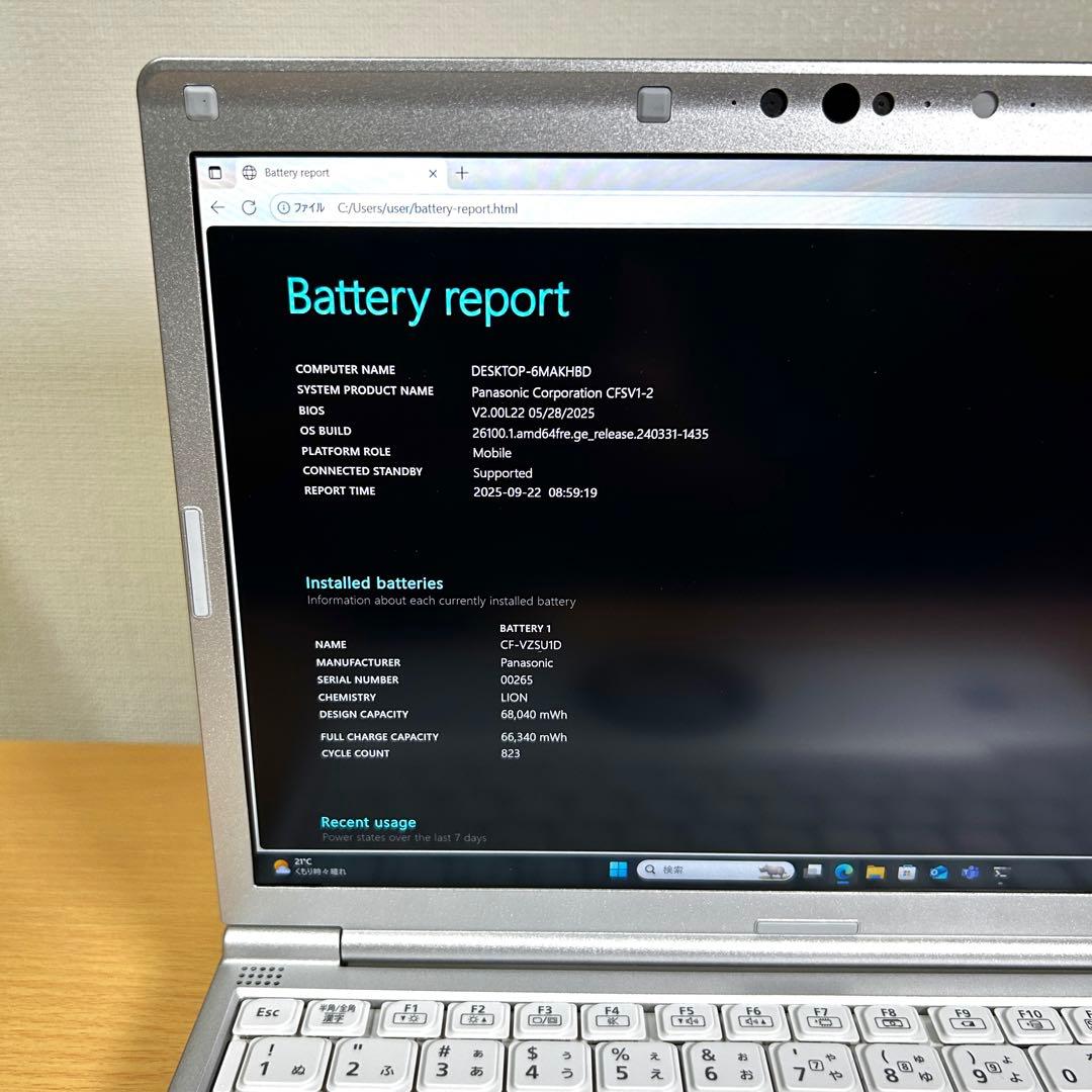 Windowsノート本体 Let's note SV1 CF-SV1G21KS i7 512GB 16GB