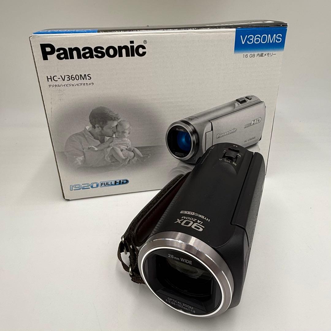 パナソニック HDビデオカメラ V360MS 16GB 高倍率90倍ズーム