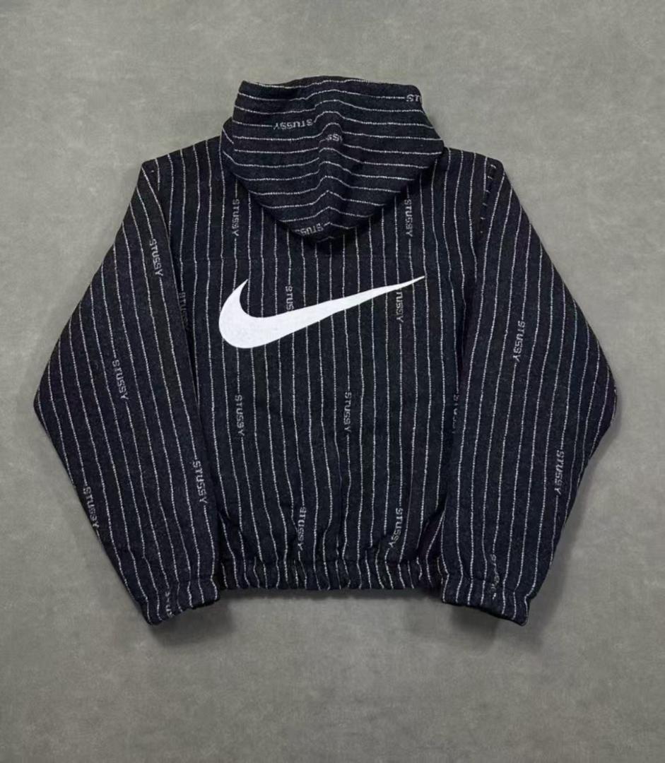美品Stussy x Nike ストライプ柄ジャケット M