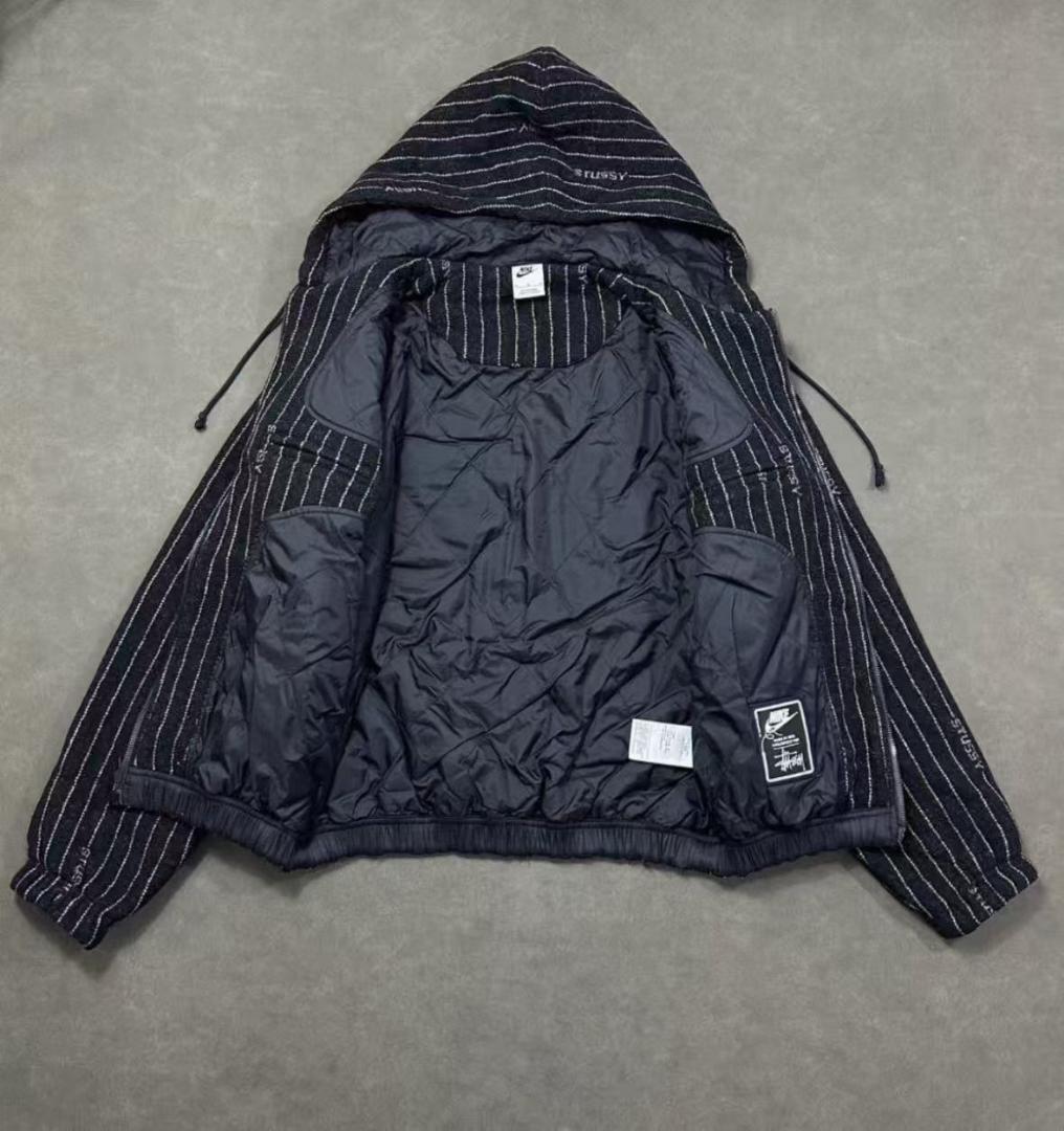 美品Stussy x Nike ストライプ柄ジャケット M
