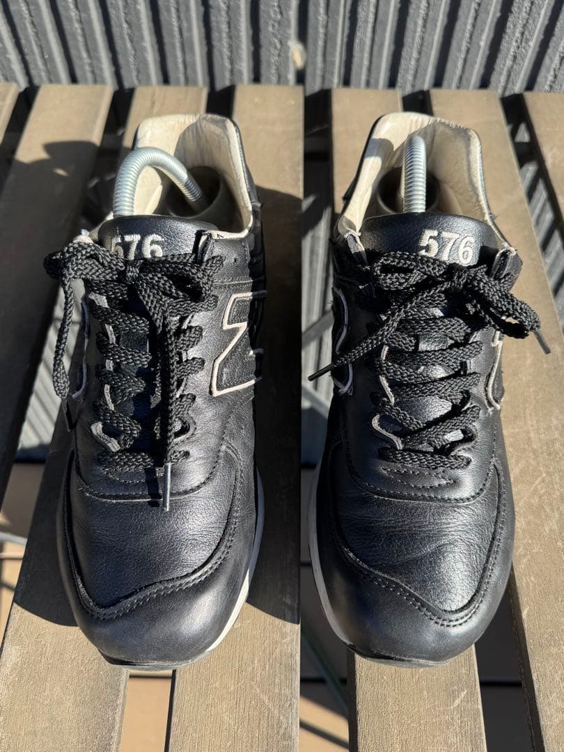 New Balance LM576BKU ブラック スニーカー 25cm