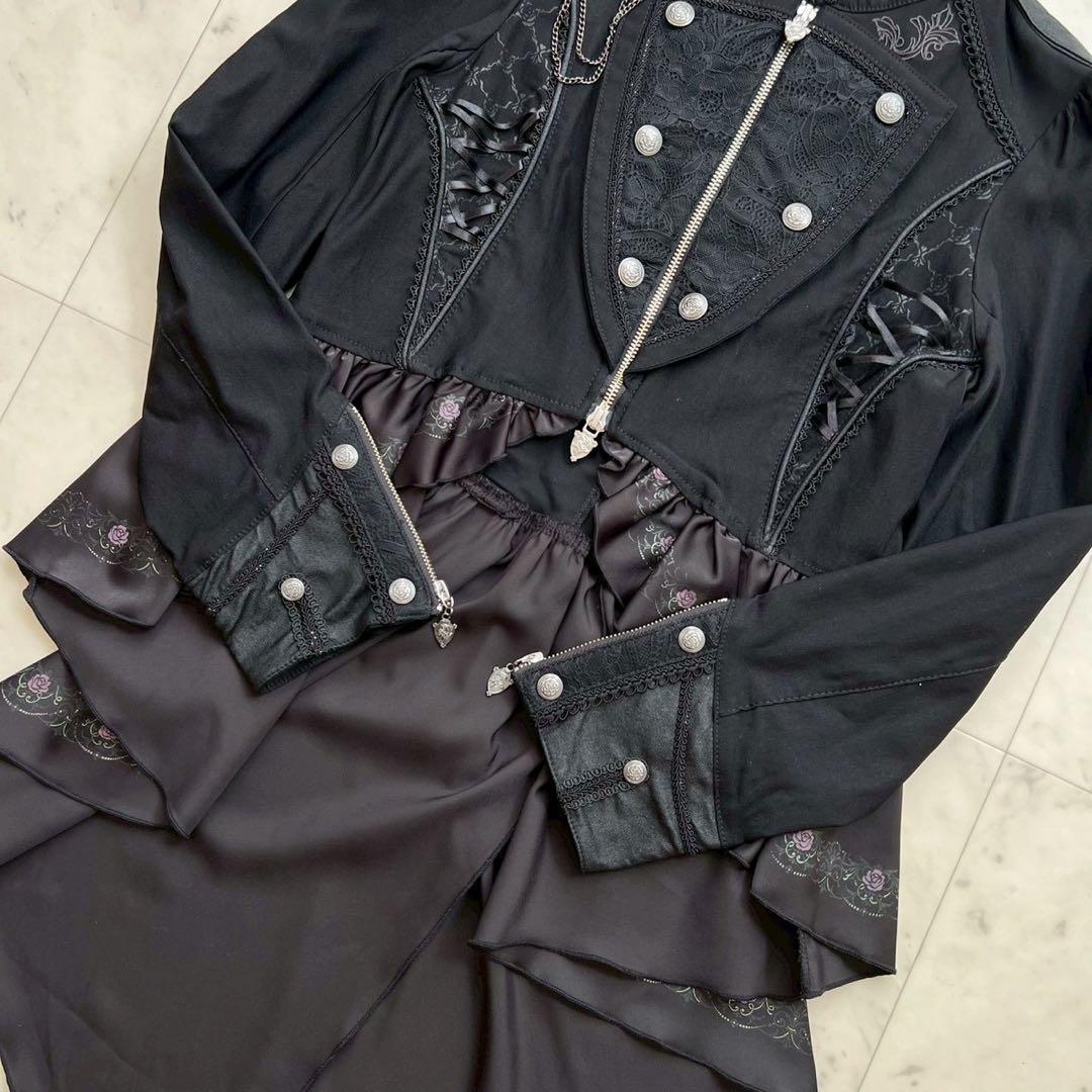 定価3万 OZZ ONESTE RoseFesta ジャケット 燕尾 刺繍 黒