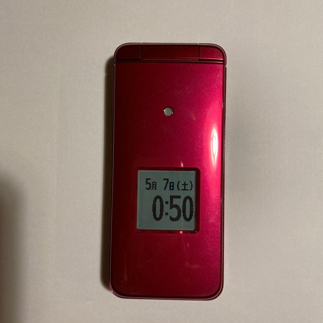 ガラケー　京セラ　KYF41 ワインレッド　SIMロック解除済　ほぼ未使用