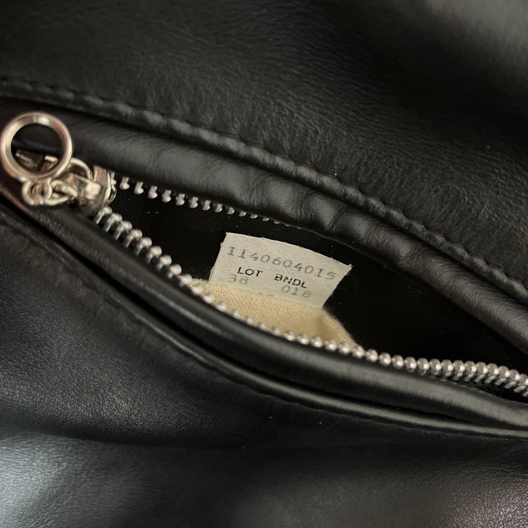 【極美品】Schott シングル レザージャケット 38 ファー ライナー付き