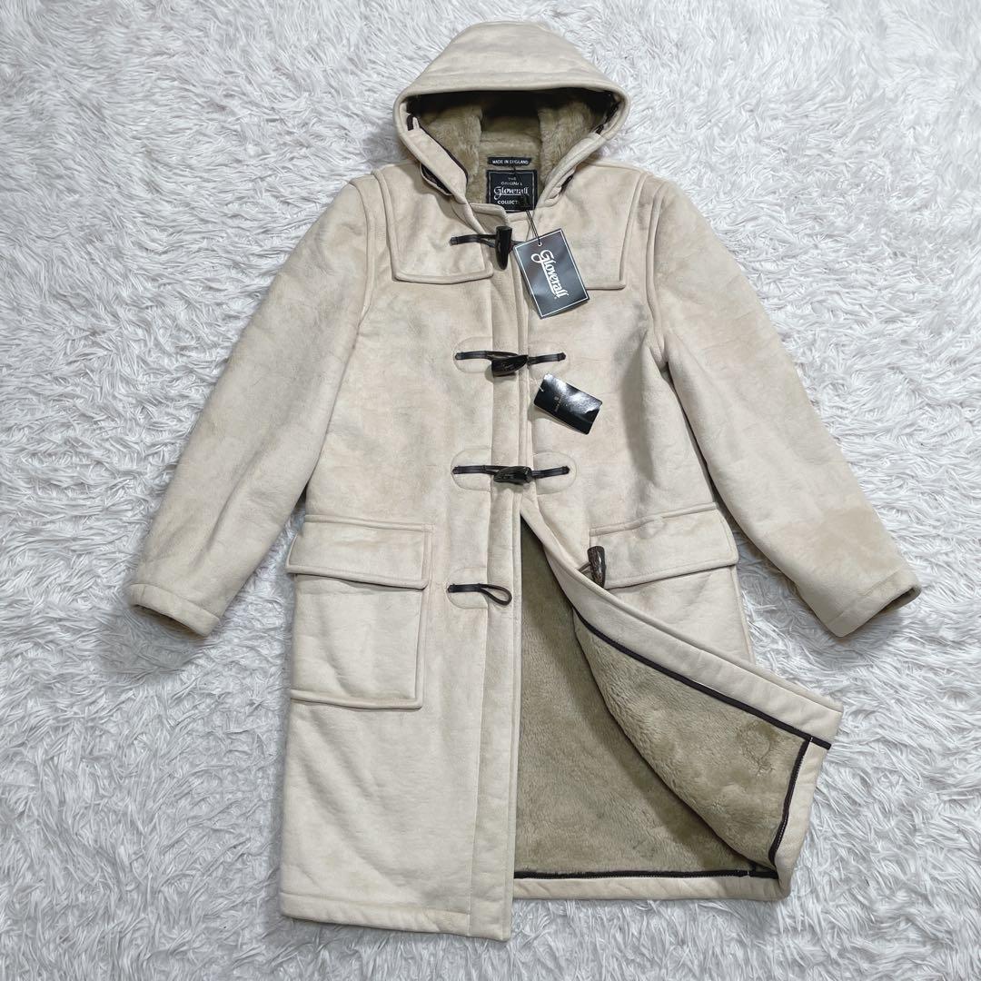 新品　グローバーオール×ナノユニバース　フェイクムートンダッフル　ホワイト　M