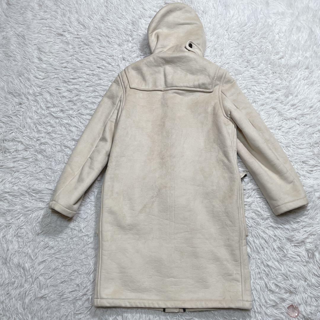 新品　グローバーオール×ナノユニバース　フェイクムートンダッフル　ホワイト　M