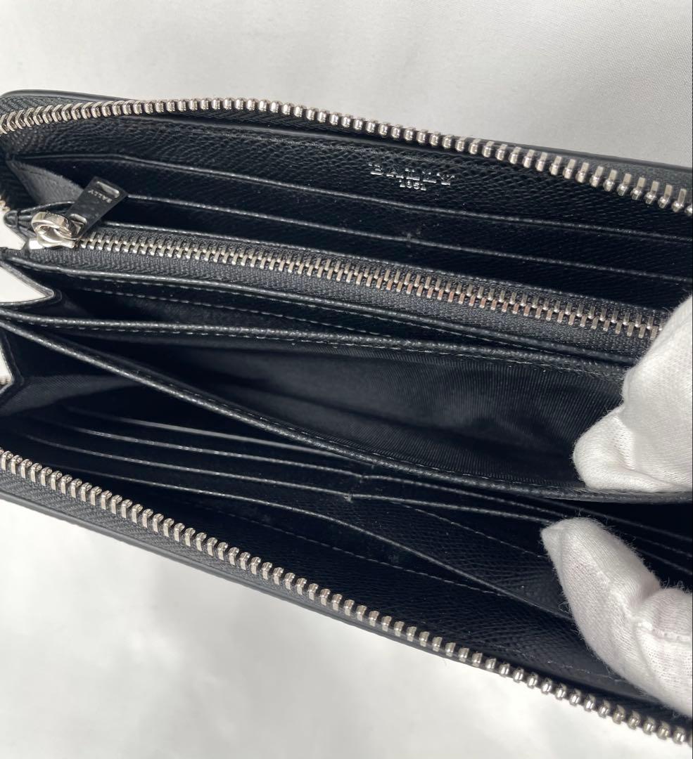 未使用に近い BALLY バリー 長財布 ラウンドファスナー Ribbon