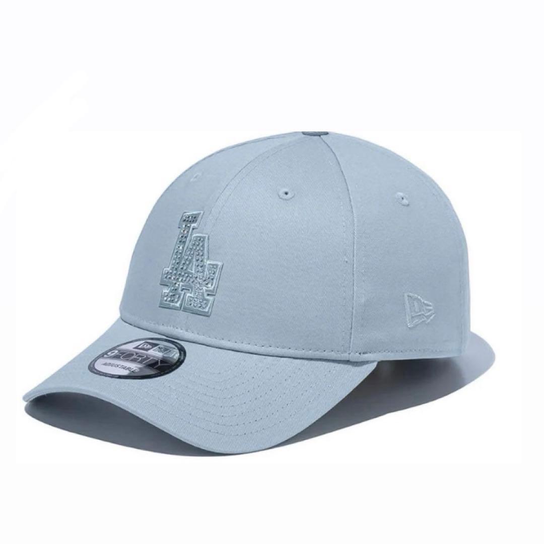 【新品未使用】ニューエラ 9FORTY ラインストーン キャップ ブルー