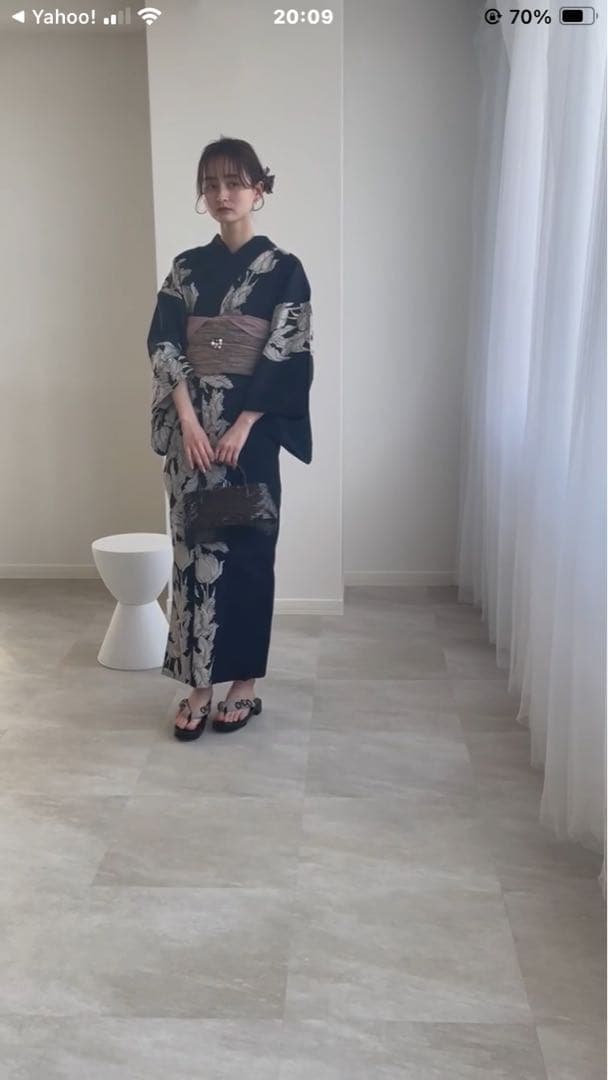 utatane 浴衣・帯 下駄　セット フリーサイズ 完売品