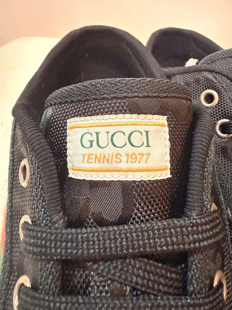 美品 本物格安 GUCCI グッチ メンズ スニーカー GG