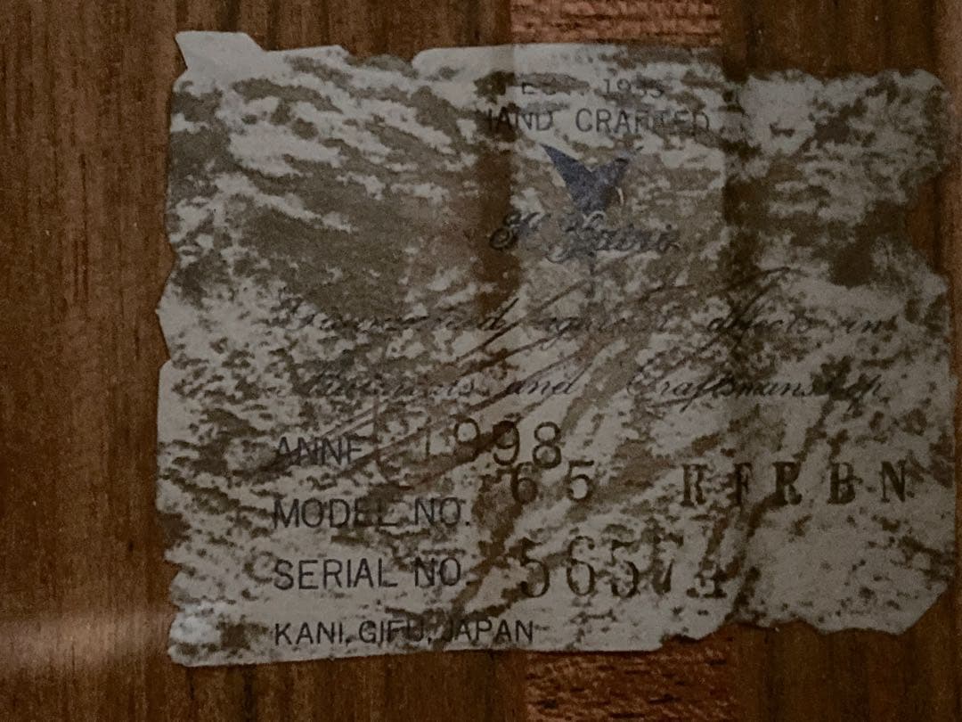 k.yairi 65 RFRBN ヤイリ 純正ハードケース エリクサー弦セット付