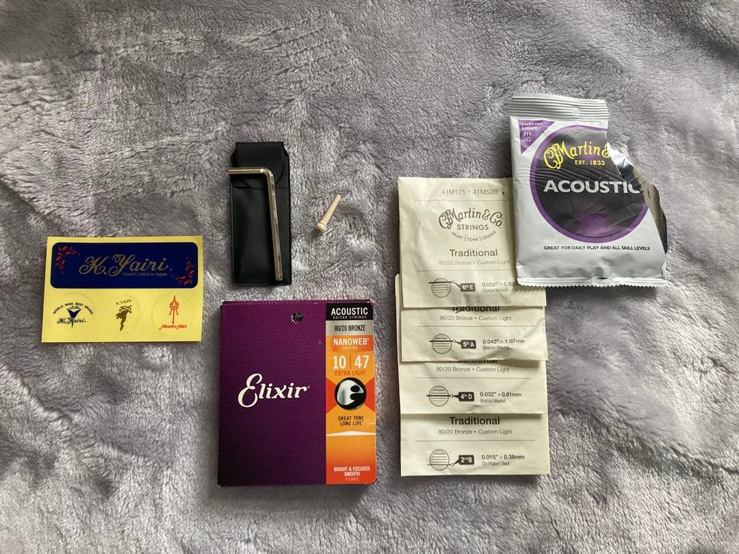 k.yairi 65 RFRBN ヤイリ 純正ハードケース エリクサー弦セット付