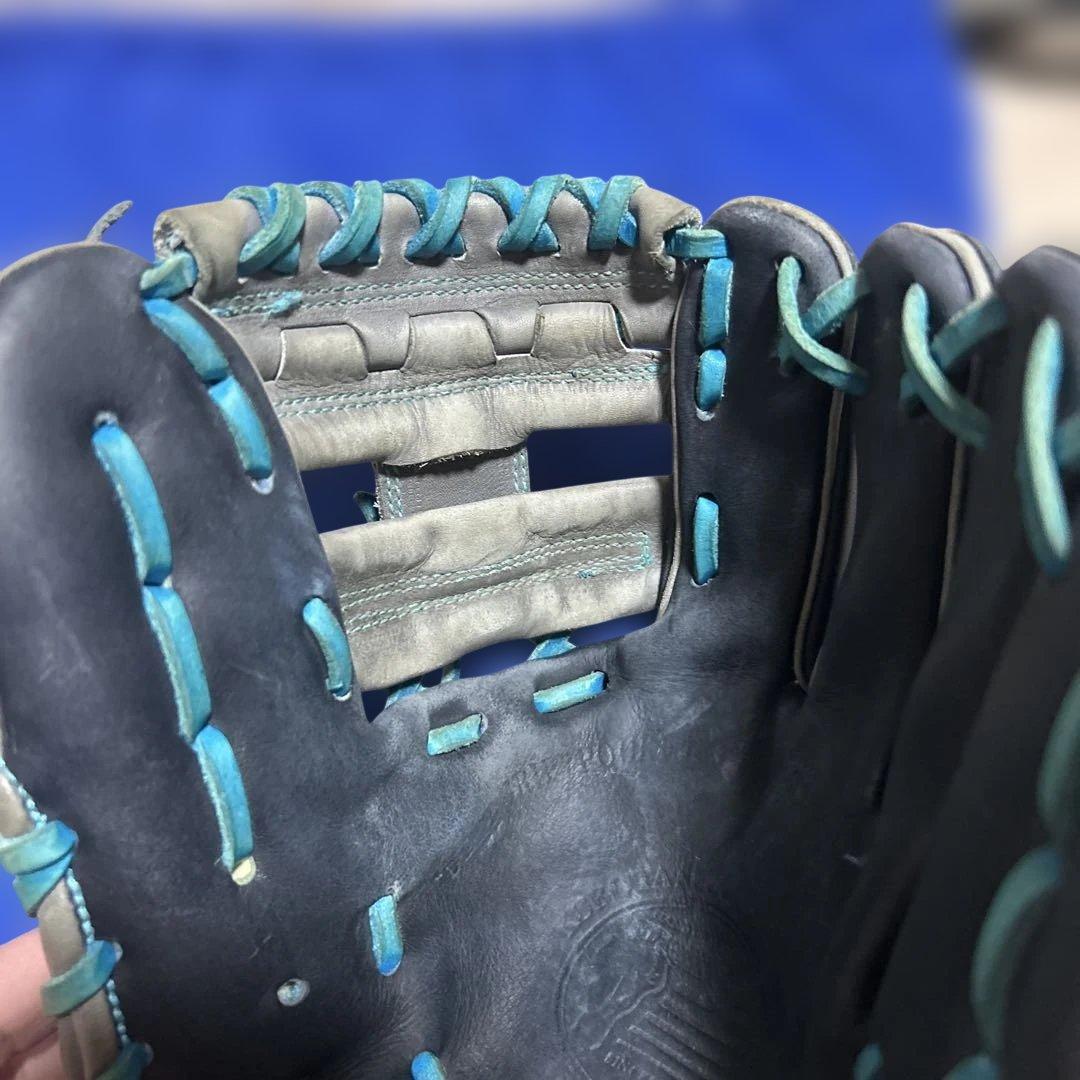 久保田スラッガー　軟式グローブ 内野手用　グリス、紐交換済み