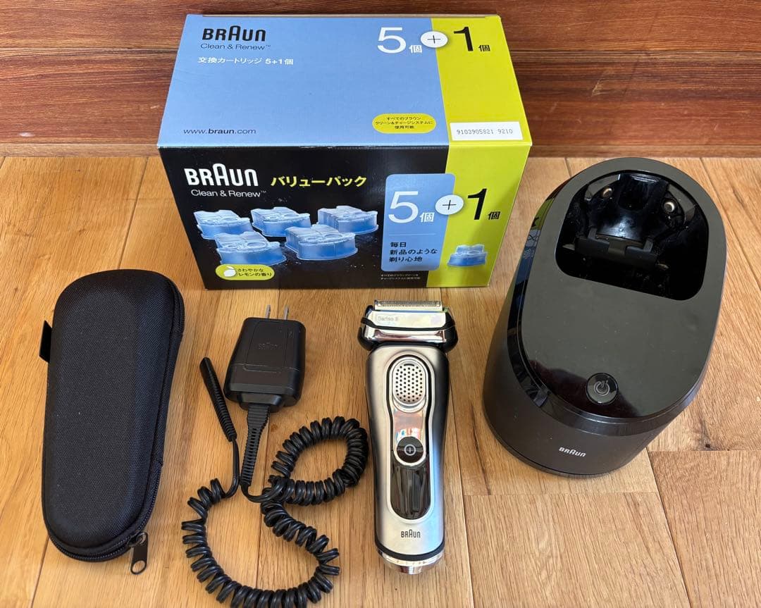 BRAUN 電気シェーバーSeries 9：9090cc 洗浄液6個セット