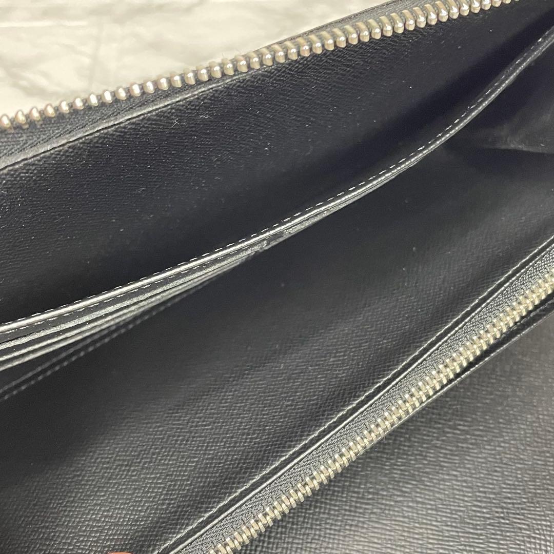 【ジャンク品】ルイヴィトン ダミエ グラフィット 長財布ジッピー オーガナイザー