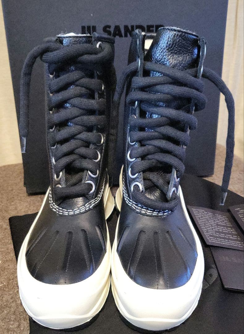 モ*モ様 Jilsander ジル・サンダー　ブーツ チャンキーソールグレインレ