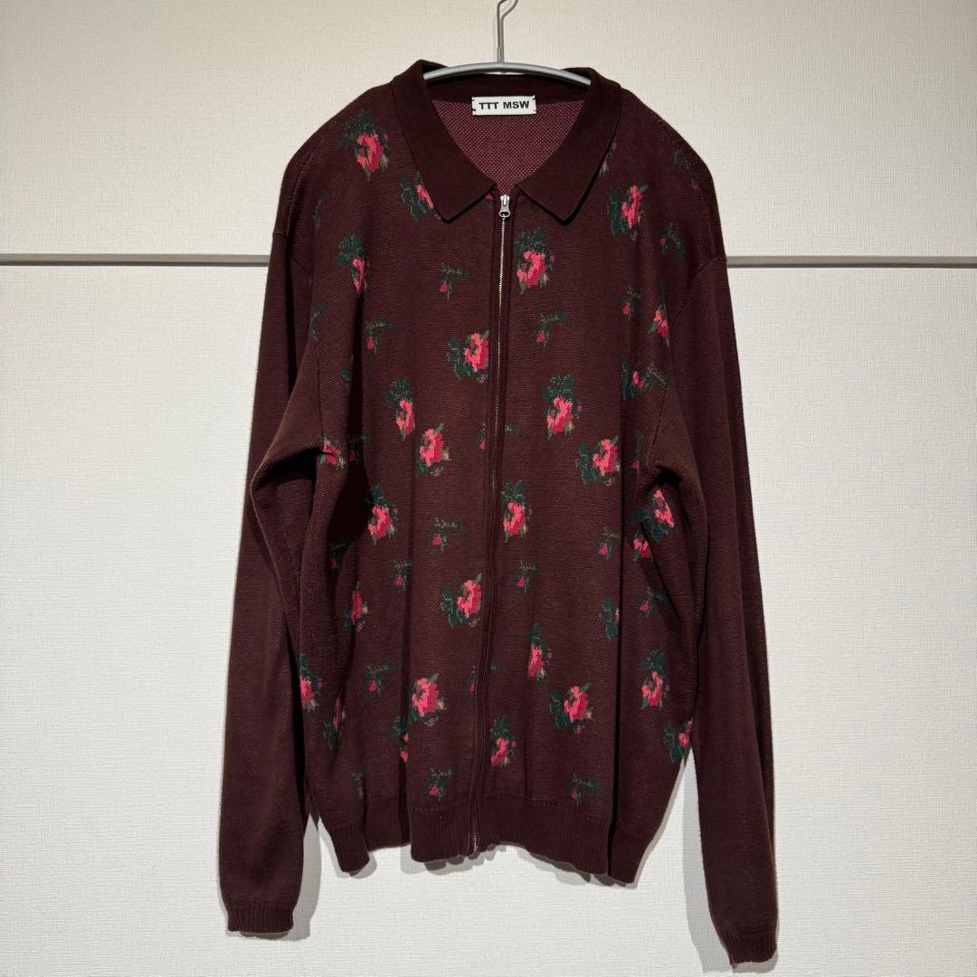 トップス TTT MSW / flower knit polo