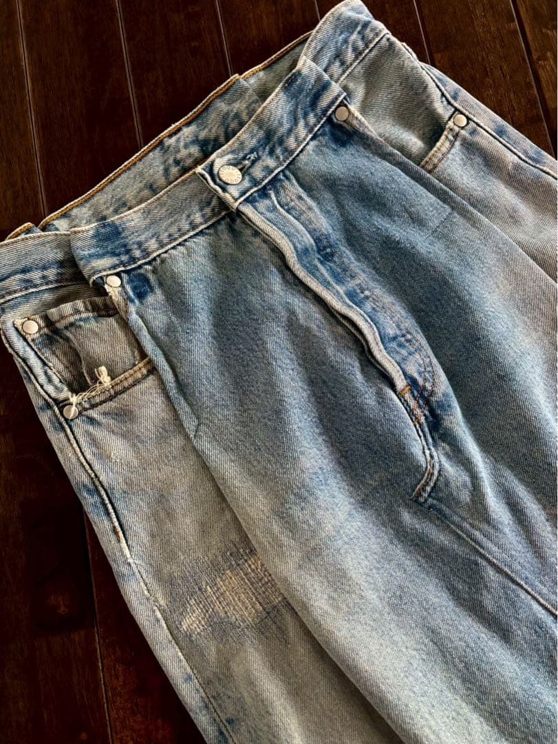 QUIITO キイト/25ss定価3.6万 リメイク デニムスカート 36 美品