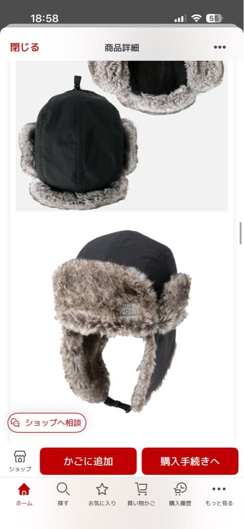 帽子 THE NORTH FACE INSULATION BOMBER CAP