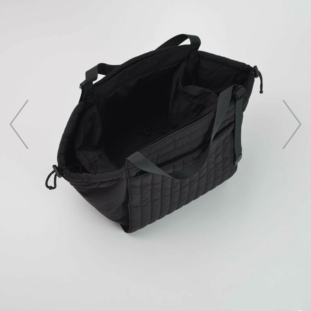 SOLPRESA キルティング トート マザーズバッグ Mサイズ　ブラック