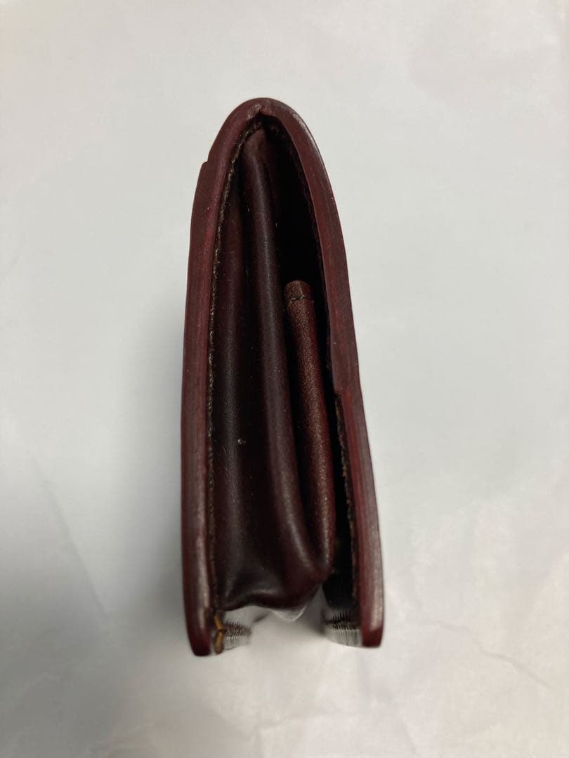 【未使用】ガンゾ ホーウィン シェルコードバン BOX 小銭入れ バーガンディ