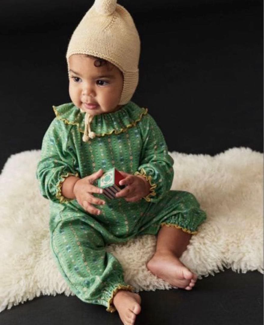 ま*こ様 Pierrot OnesieJadeite Bohemia 0-6M