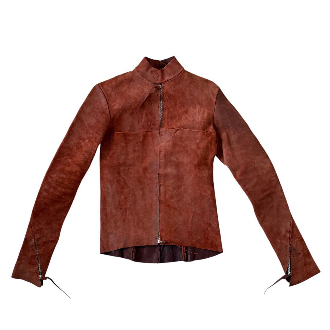 ま*ん様 m.a+ エムエークロス キャメルリバースレザージャケット