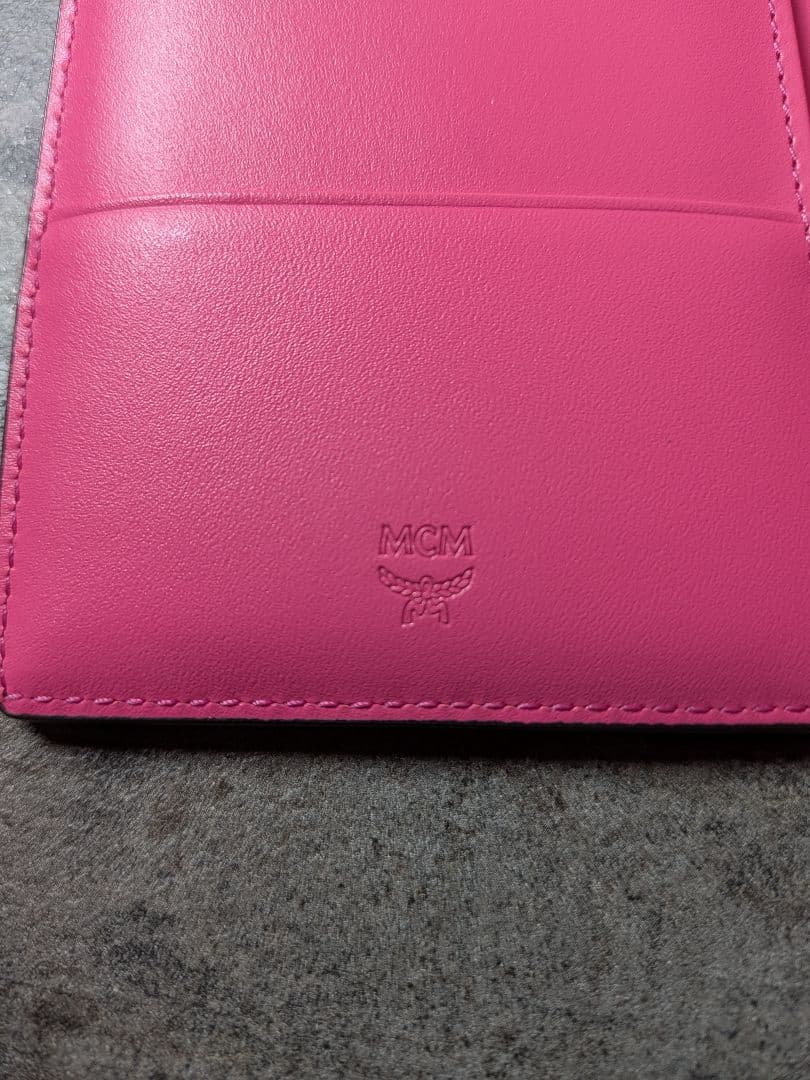 ポコMCM 　 パスポートケースオレンジ　モノグラム