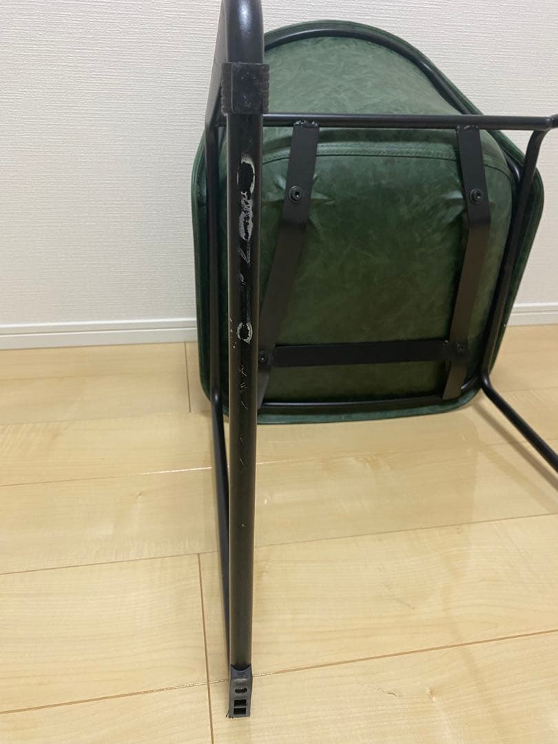 クラッシュゲート ログ ダイニング　チェア ヴィンテージ グリーン