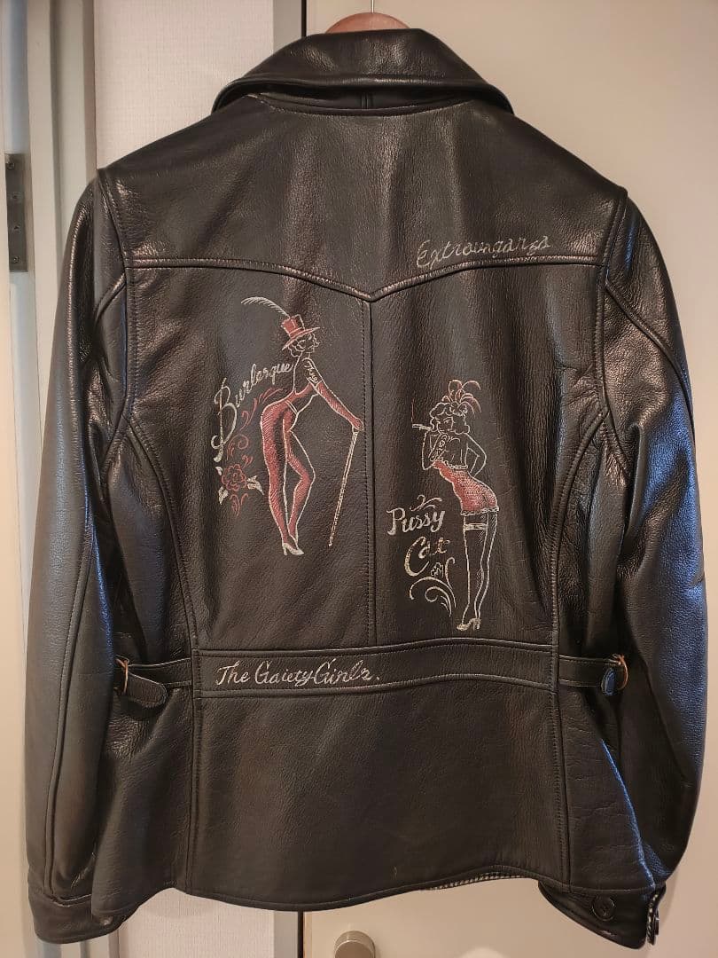 ギャングスタービルライダース グラットハンド レザージャケット ウィアード