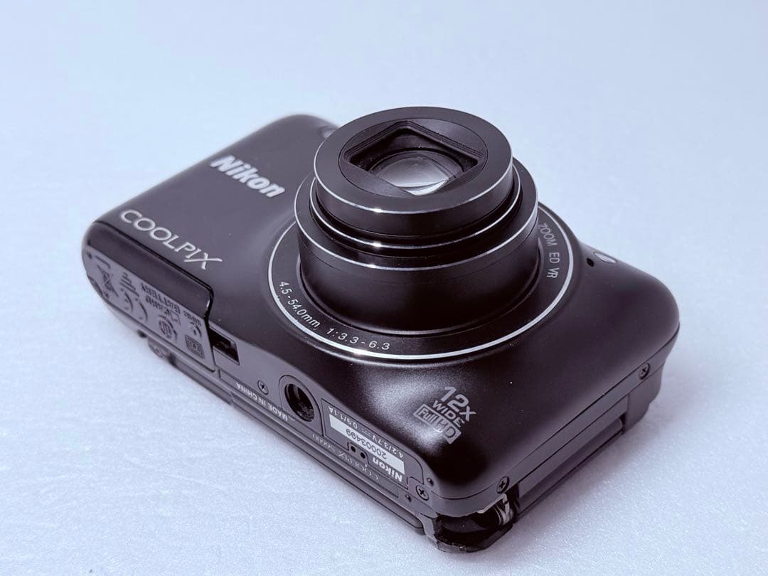 Nikon COOLPIX S6600 ブラック 自撮り可 wifi転送可 人気