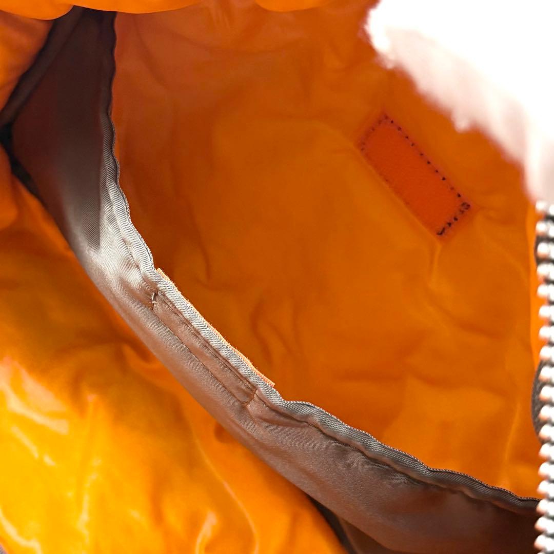 【極美品】ポーター タンカー 2way ボディバッグ ナイロン シルバーグレー