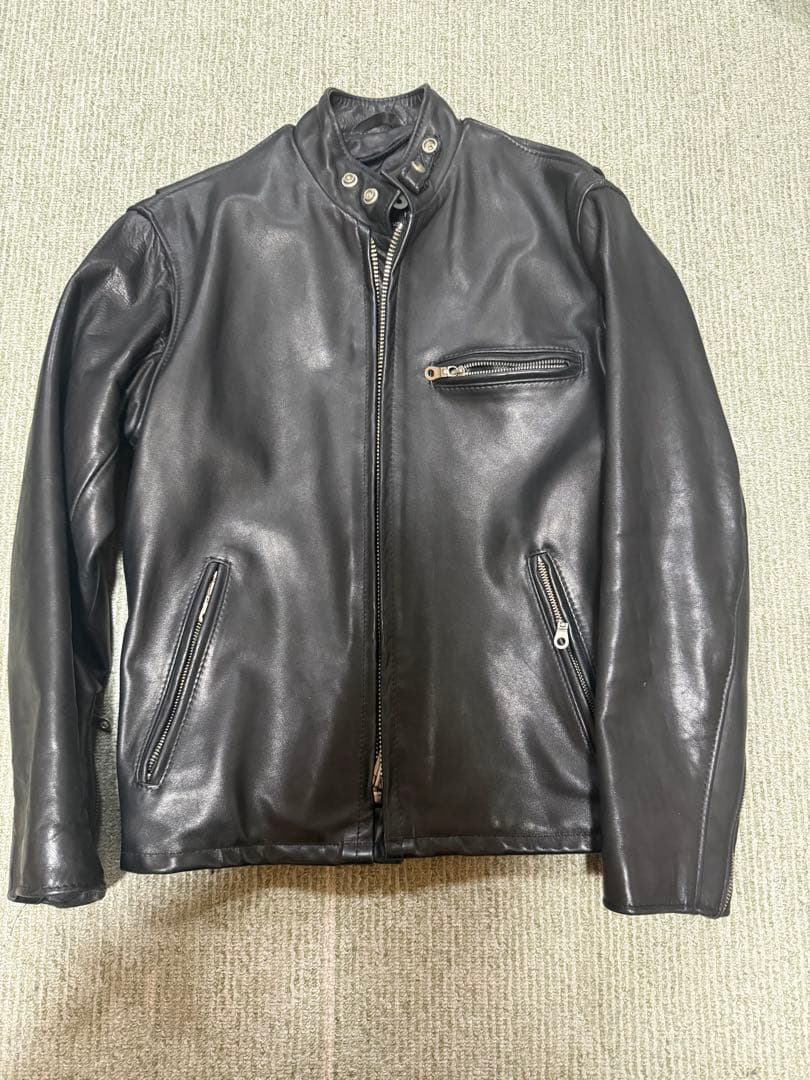 Schott シングルライダース レザージャケット 34