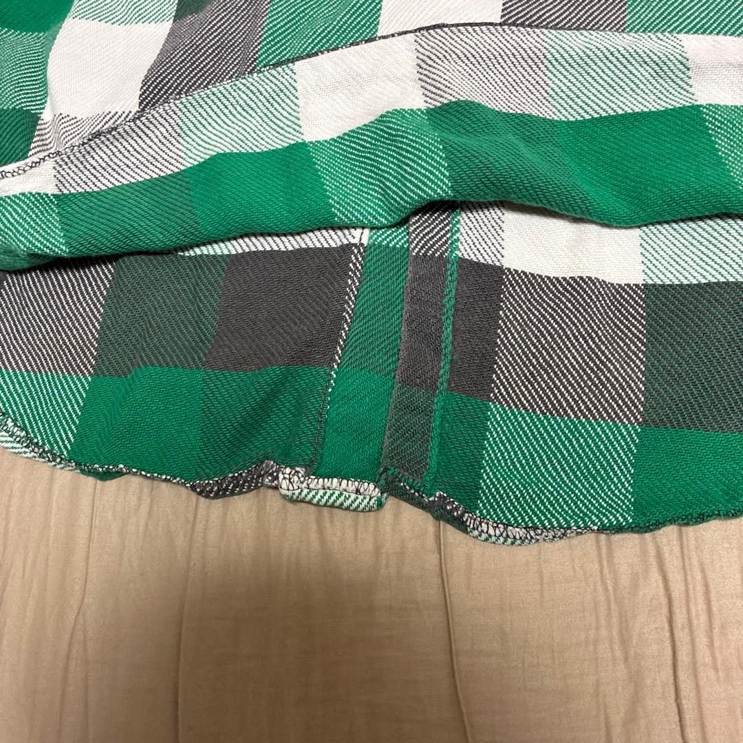 A*D様 70s ELY チェック ネルシャツ L グリーン ブラック ビンテー