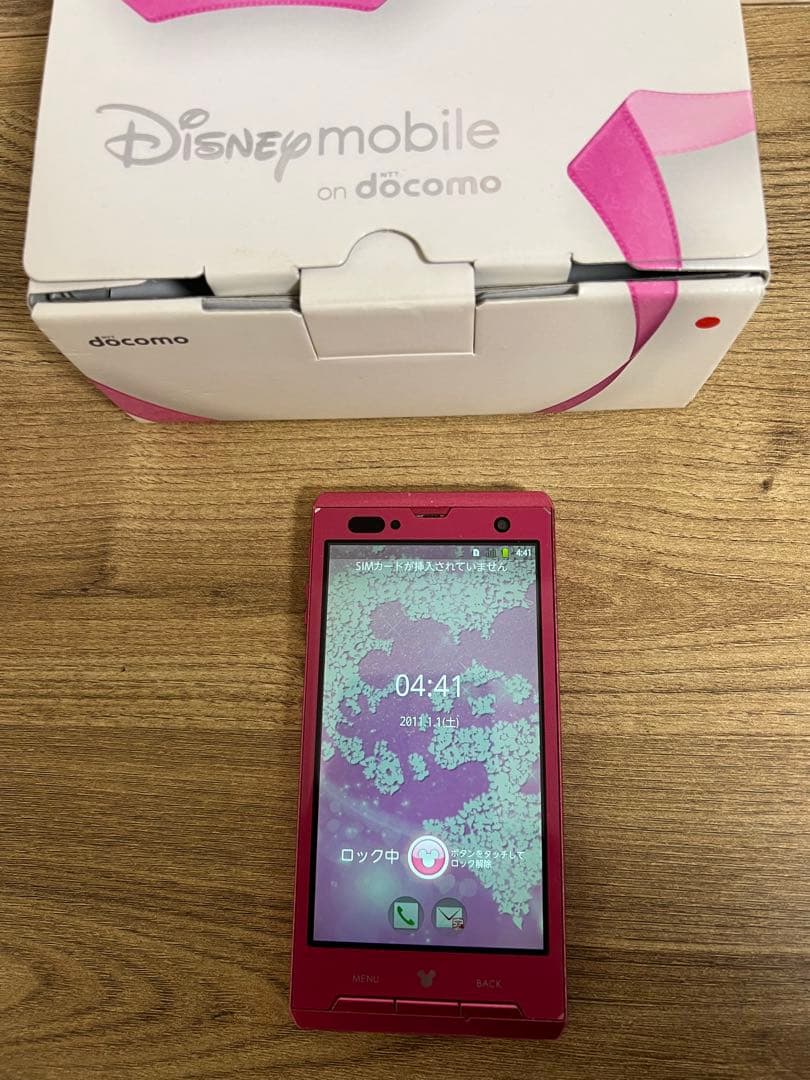 Disney mobile スマートフォン ピンク