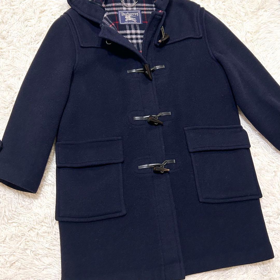 BURBERRY バーバリー　ダッフルコート　ノバチェック　ネイビーＭ