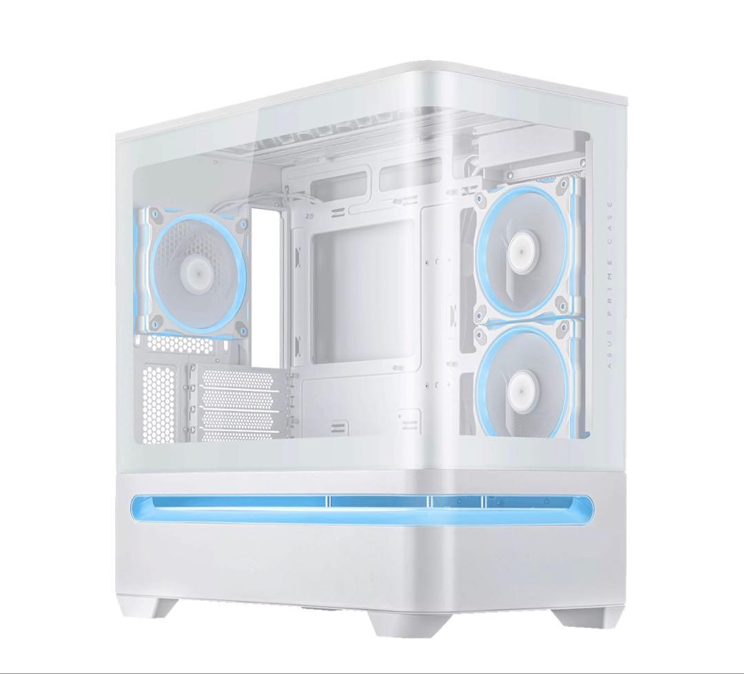PCケース(自作PC用) ASUS PRIME AP202 TG ARGB WHITE