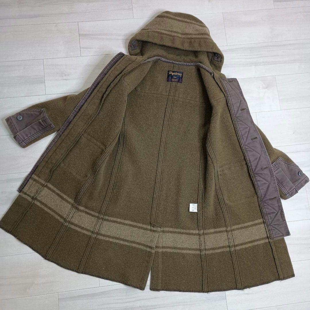 ヒステリックグラマー ダッフルコート カーキ フリーサイズ