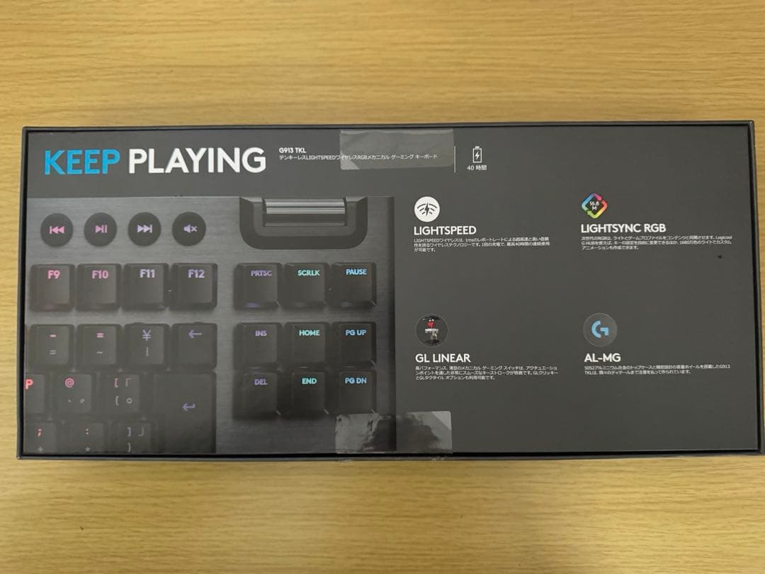 【美品】Logicool G G913 TKLリニア 赤軸 LIGHTSPEED