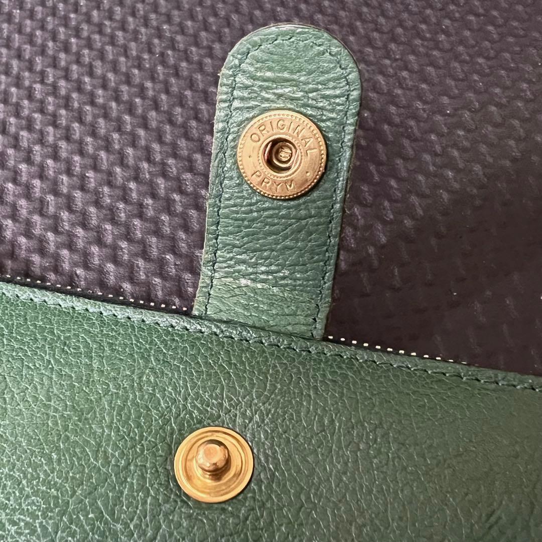 IL BISONTE /イルビゾンテ☆L字ファスナー☆長財布☆エメラルドグリーン