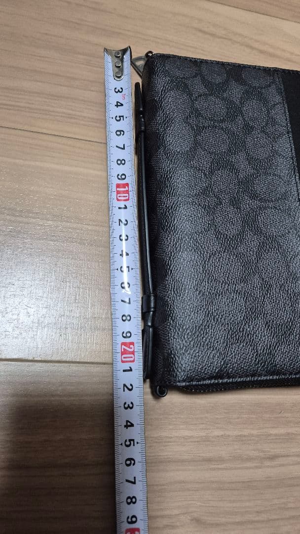 早い者勝ちCOACH 長財布 ブラック レザーダブルファスナー