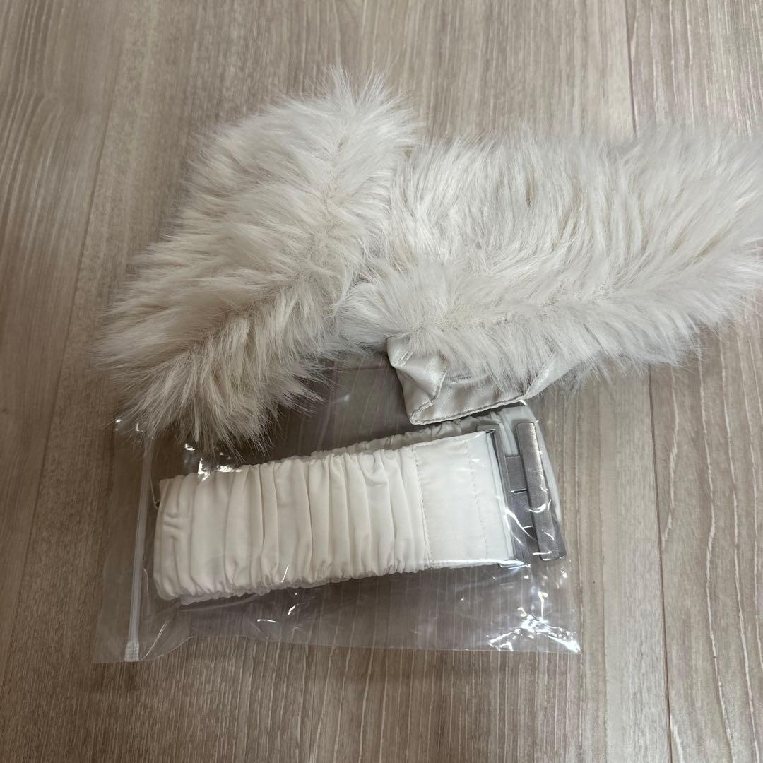 RESEXXY フード付ダウンコート ホワイト