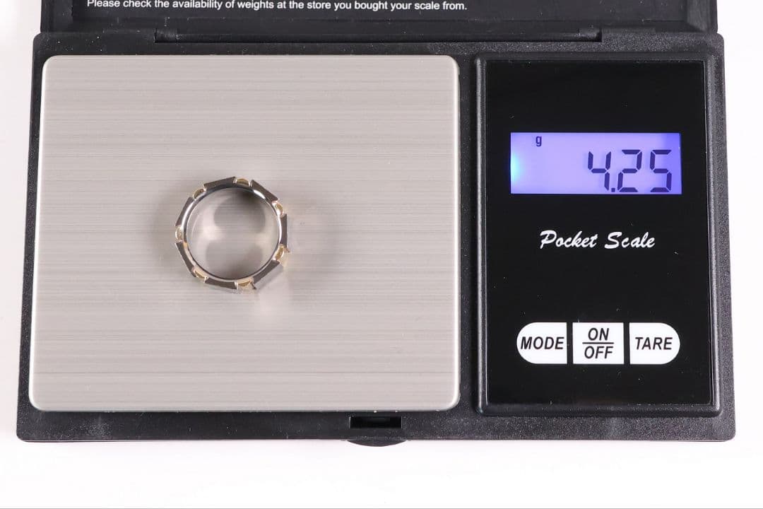 チタン K18 七福神 刻印 リング 指輪 10号 TITAN【CM368】