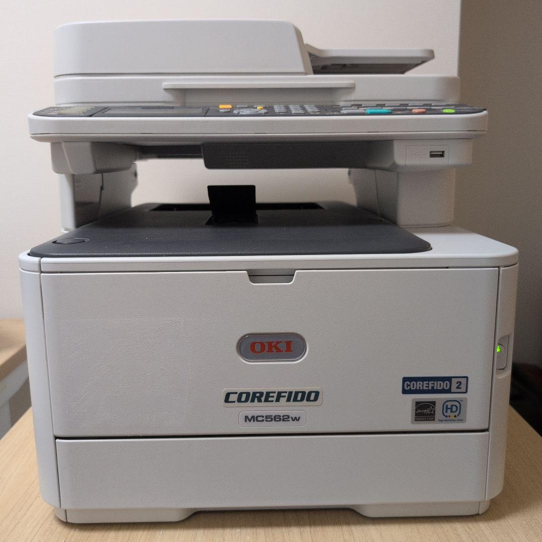 OKI MC562w A4カラー複合機 動作OK カウンタ少 電源ケーブルのみ