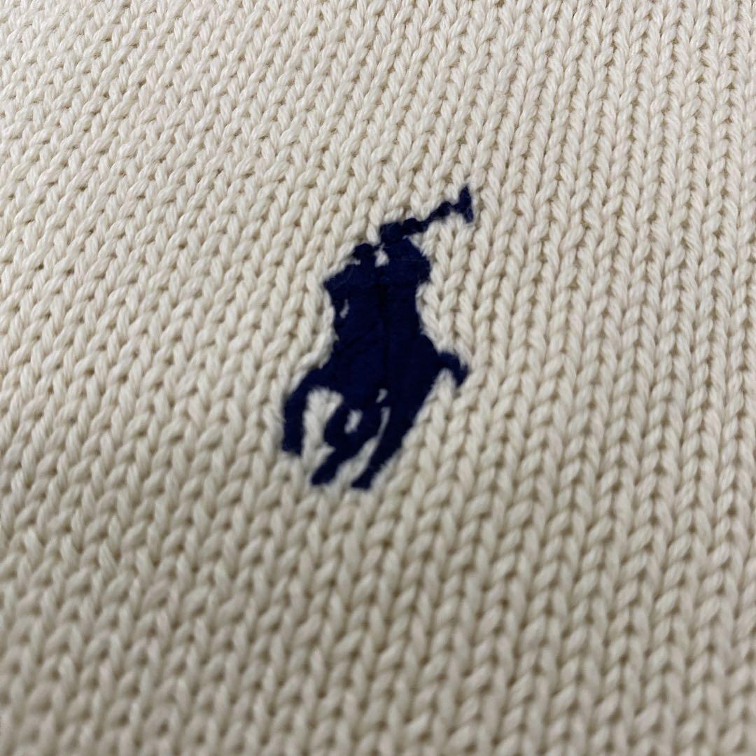 美品　ポロラルフローレン　ビームス別注　ニットベスト　コットン　ポニー刺繍　ＸＬ