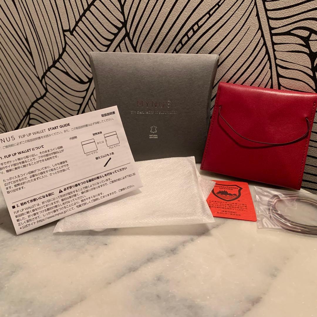 【MYNUS /FLIP UP WALLET plus】ミニマリスト　小銭　財布
