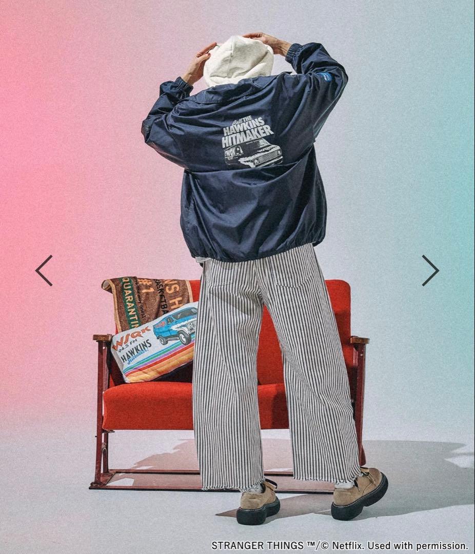 【STRANGER THINGS】ニコアンド コーチジャケット ダークネイビー