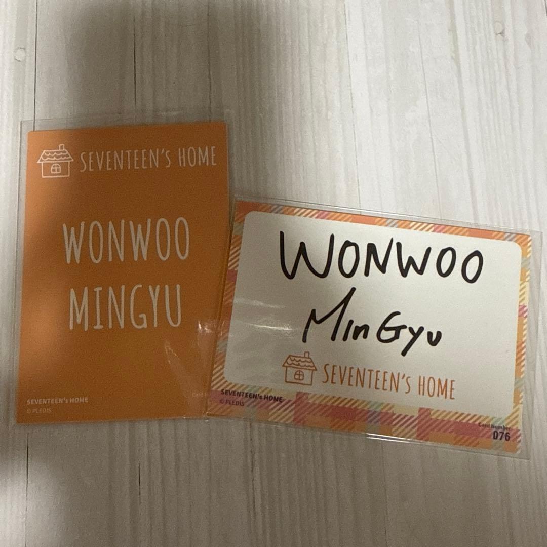 タレントカード SEVENTEEN WONWOO MINGYU
