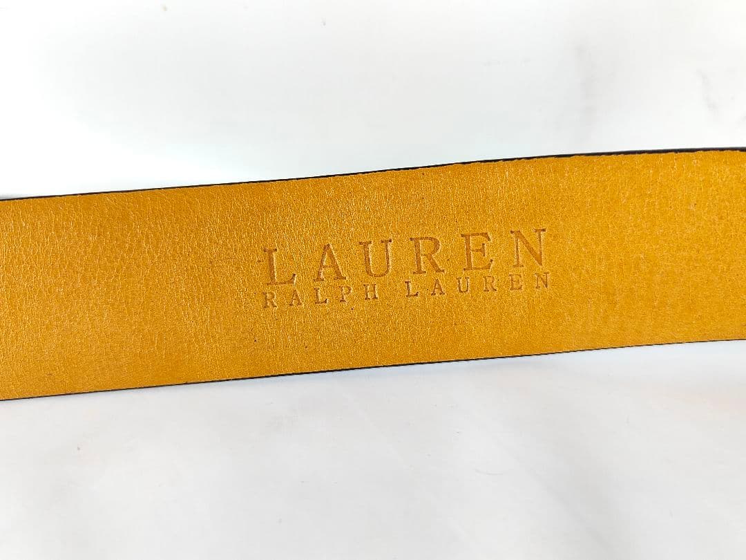 【良品】RLL RALPH LAUREN　高級イタリアンドレスベルト　本革正規品