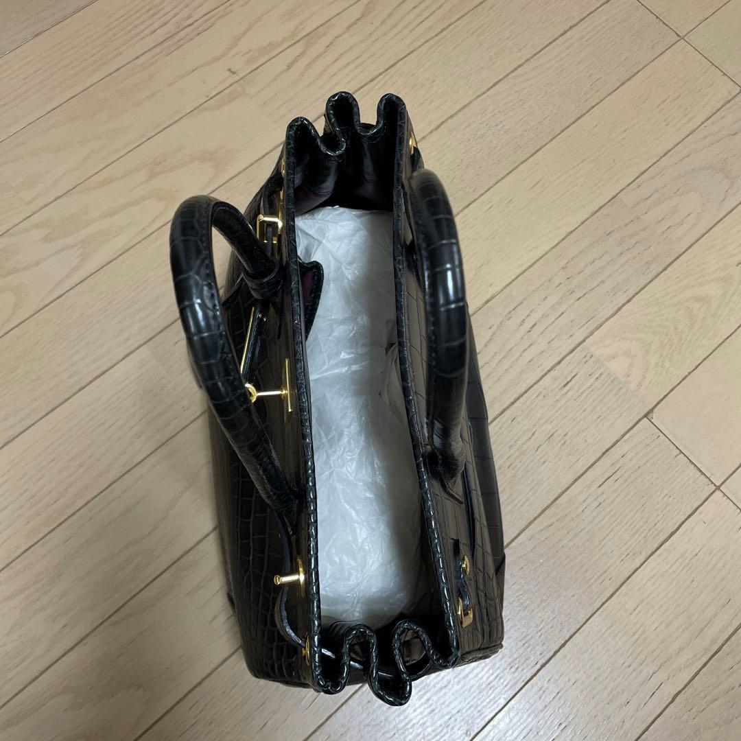 ゲンママ　ハンドバック　マットクロコダイル　ショップチャンネルqvc